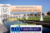 Humanismos Y Pedagogos De Italia