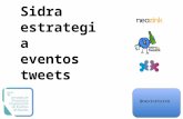 Sidra, estrategia, eventos y tweets