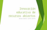 Linette innovación educativa de recursos abiertos barrera