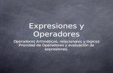 Expresiones y operadores