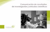 Gabinete de prensa: comunicar resultados de investigación