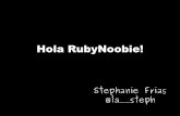 Ruby noobie