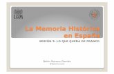 El estado de la Memoria Histórica en 2015 - El caso español