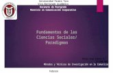Fundamentos de las Ciencias Sociales/ Paradigmas
