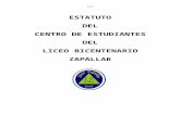 Estatuto del Centro de Estudiantes del Liceo Zapallar