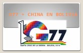 G77 + china en bolivia