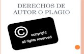 Derechos de autor o plagio