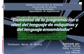 Elementos de la programación a nivel del lenguaje