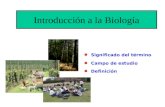 Introducción biología