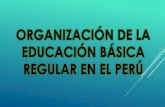 Organización de la educación básica regular en el perú