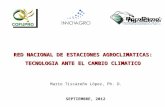 Red Nacional de estaciones agroclimáticas - Tecnología ante el cambio climático