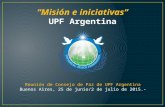 Misión e iniciativas UPF Argentina