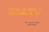 Lucía Valls. Moros y Cristianos de Ibi