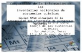 Comparación de la información de los inventarios nacionales de sustancias químicas