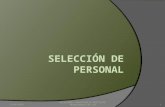 SELECCIÓN DE PERSONAL-PRIMER PARTE