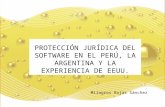 PROTECCIÓN JURÍDICA DEL SOFTWARE EN EL PERÚ, LA ARGENTINA Y LA EXPERIENCIA DE EEUU.