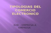 Tipologias del comercio electronico