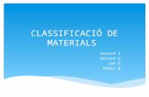 Classificació materials