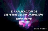5.1 aplicacion de sistemas de informacion