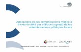 Aplicació de les comunicacions mòbils a través de SMS per millorar la gestió de les administracions públiques locals