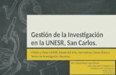 Gestión de la Investigación en la UNESR