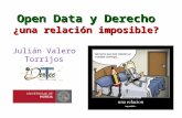 Julián Valero - Open Data y Derecho
