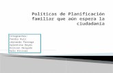 Políticas de planificación familiar coordinador Yandry Ruiz