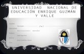 Universidad  nacional de educación enrique guzmán