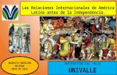 Primera clase de relaciones internacionales de america latina univalle