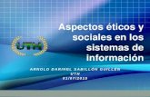 Aspectos éticos y sociales en los sistemas de información cap.#4