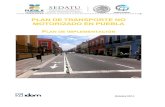 Plan de Transporte No Motorizado Puebla - 5 Plan de implementación