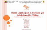 Parte I Bases Legales para la Gerencia y la Administración Pública