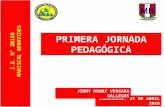 JORNADA PEDAGÓGICA I.E. N° 20150 - MARISCAL BENAVIDES DE LUNAHUANÁ