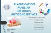Métodos anticonceptivos - planificación familiar- 2015