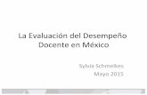 Evaluacion de desempeneño 2015 Sylvia Shmelkes