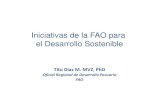 Iniciativas de la FAO para el Desarrollo Sostenible