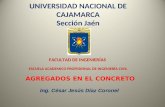 Agregados para el Concreto UNC Sección Jaén