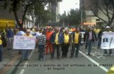 Concentración de enfermos y discapacitados en Bogotá, 21 de marzo de 2012