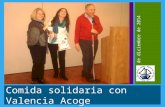 Comida solidaria con Valencia Acoge