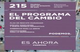 Programme du parti espagnol Podemos