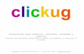CLICKUG: Presentación para vendedores (tiendas, comercios, artesanos, profesionales freelance y empresas)