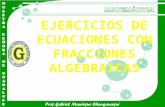 Ecuaciones con fracciones algebraicas   4º