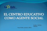 El Centro Educativo como Agente Social