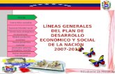 líneas generales del plan de desarrollo económico y social de la nación  2007-2013