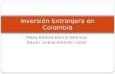 Inversión extranjera en Colombia VIB