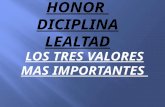 Honor. disciplina lealtad