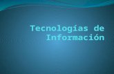 TECNOLOGÍA DE IMFORMACIÓN