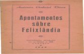 Apontamentos sobre Felilixlândia  de Antônio Gabriel Diniz, 1949