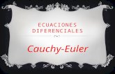 Ecuaciones diferenciales cauchy euler