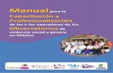 Manual para la Capacitación y Profesionalización de las y los operadores de los Observatorios de violencia social y género en México